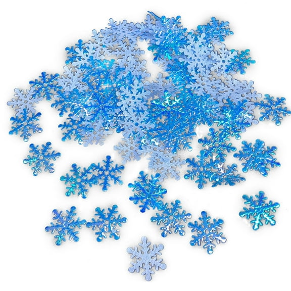 Tizuqe 300pcs/bag Christmas Snowflakes Confetti Artificial Snow Xmas Tree Ornaments Decorations for Home Party Wedding Decor