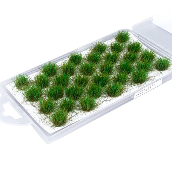 Tizuqe 32Pcs Artificial Grass Tufts Simulation Model Sand Material Flower Grass Tufts