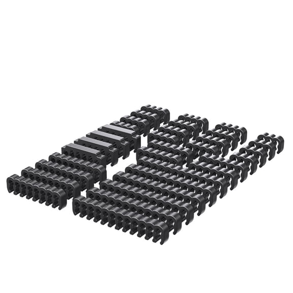 Tizuqe 34 Count PVC Cord Guides For 3.0-3.6mm Sleeved Lines Cord Management Arrangers PC Power Supply Cables