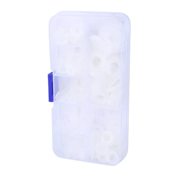 Tizuqe 350Pcs Nylon Washers O-Shape Rings Sealing Rings Assortment Kit Flat Round