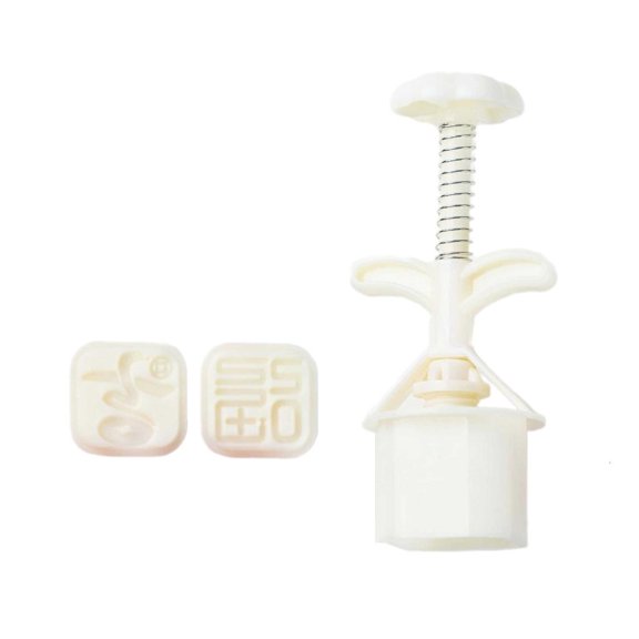 Tizuqe 3D New Year Moon Cake Molds Snake Year Festival Moon Cake Maker Cookie Stamp Hand Pressure Moon Cake Baking Tool