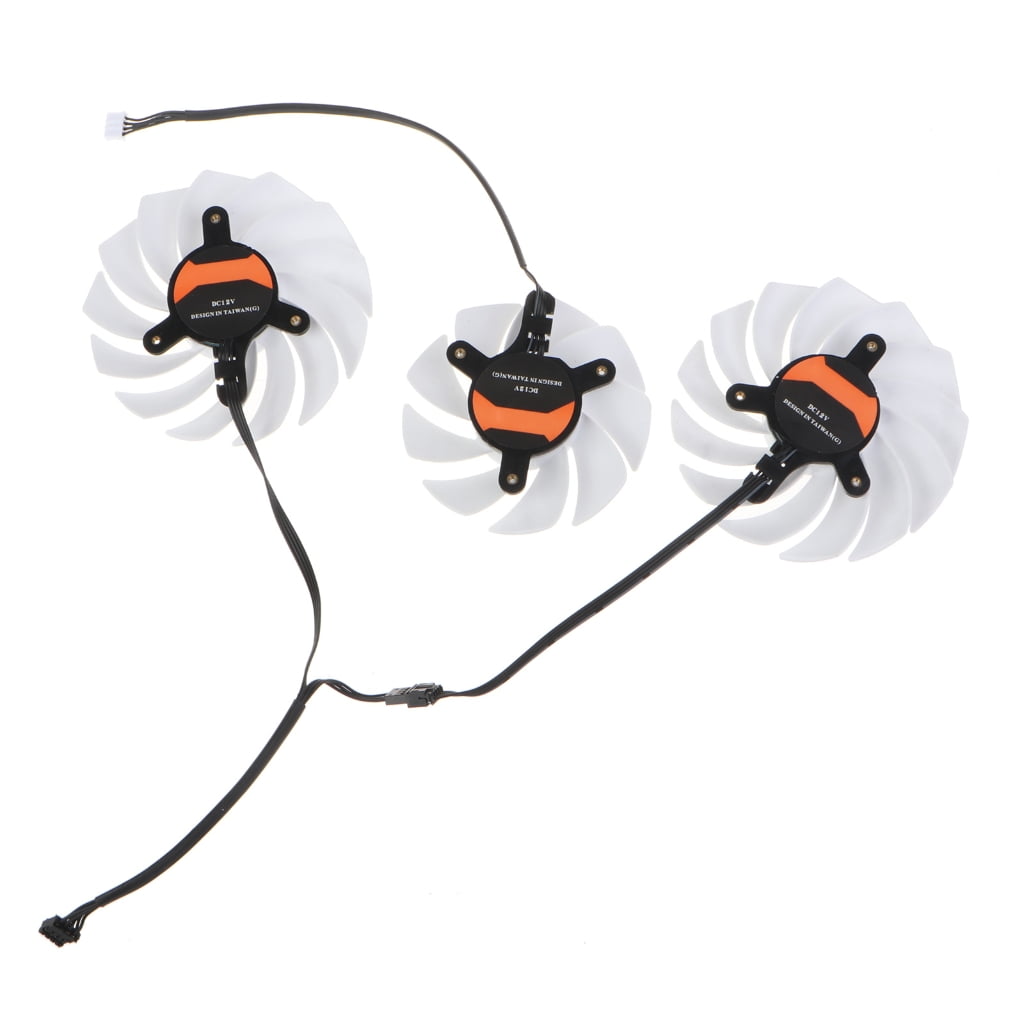Tizuqe 3pcs GPU Cooling Fans Graphics Card Radiator 88mm 75mm For ...