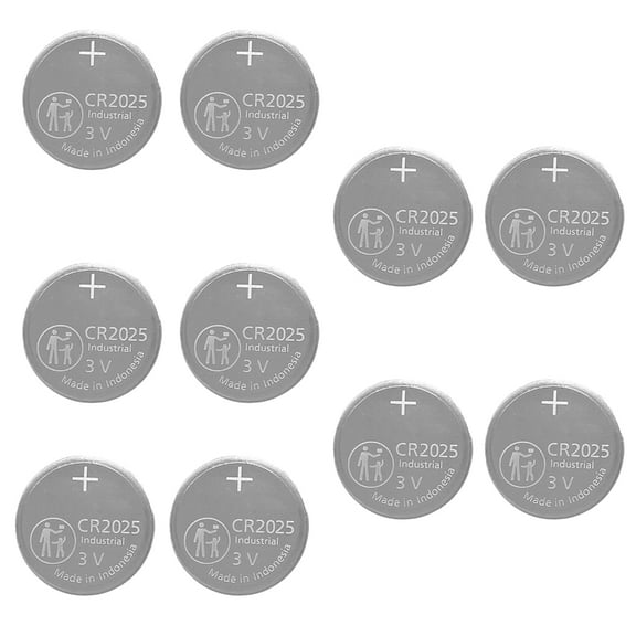 Tizuqe 3V CR2025 Button Batteries Cell Coin Lithium Battery Suitable For Computer Motherboard Watch Electronic Toy Calculators