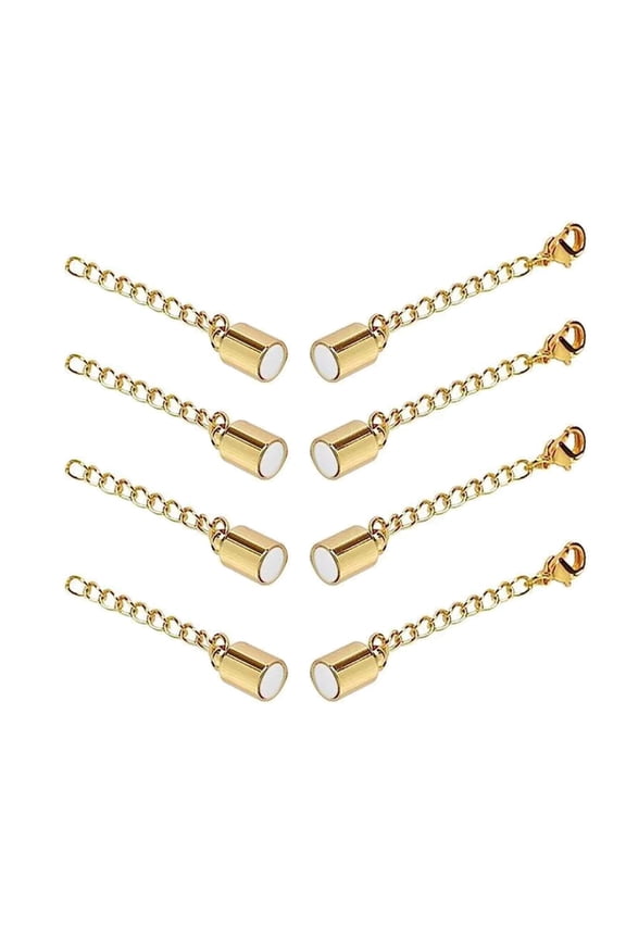 4 Piece Chain Extension Stylish Magnetic Clasp Chain Extender Jewelry Lengthener