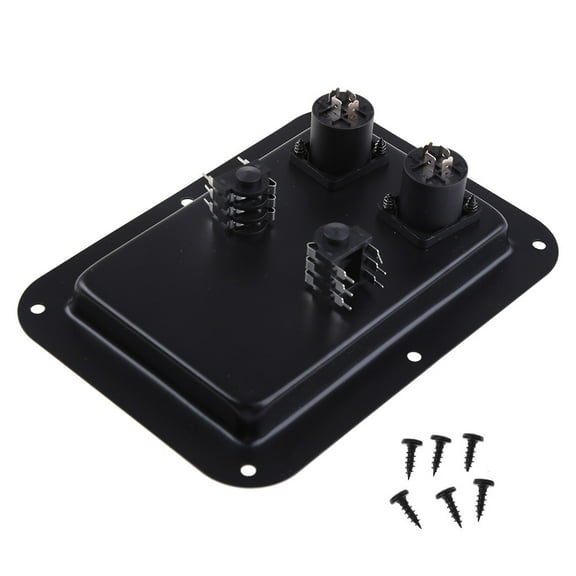 Tizuqe 4-Core Jack Plate Terminal Binding Post Dual Speakon Input PA DJ Speaker Cabinet