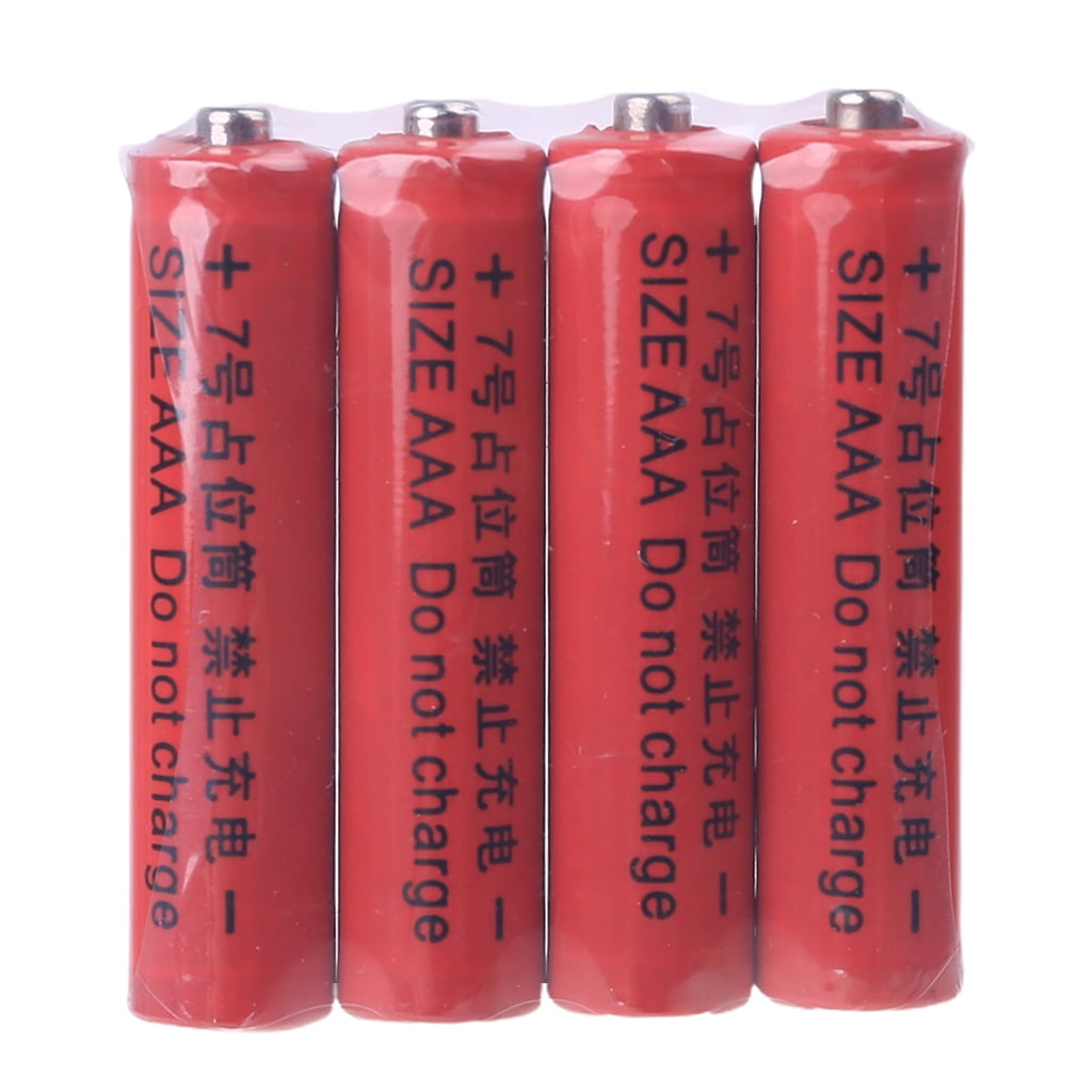 Tizuqe 4Pcs No Power 10440 LR03 AAA Dummy Fake Battery Setup for Shell ...