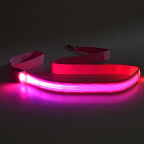 Tizuqe 4Pcs USB Rechargeable LED Dog Leash Waterproof for Nighttime Strolls