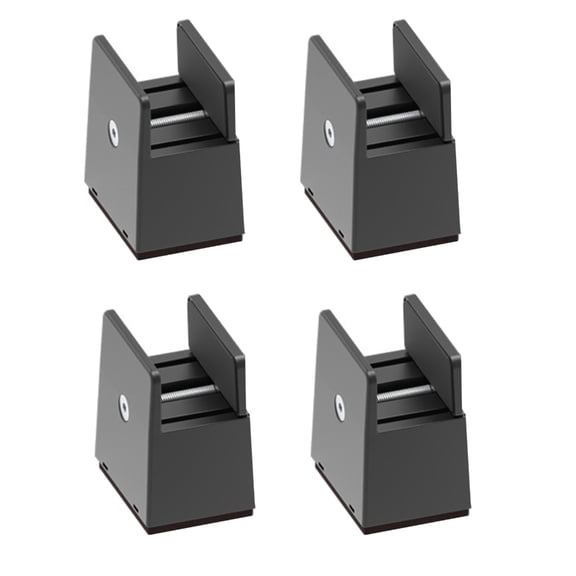 Tizuqe 4Pieces Furniture Risers 2Inch Thick Plastic Bed Leg Elevators for Sofa Desk