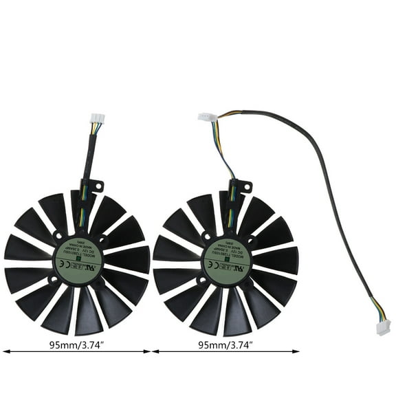 Tizuqe 4Pin 12V GPU Cooling Fan for ROG POSEIDON GTX1080TI P11G STRIX RX470 RX570 580 13 Graphics Card Cooling Fan