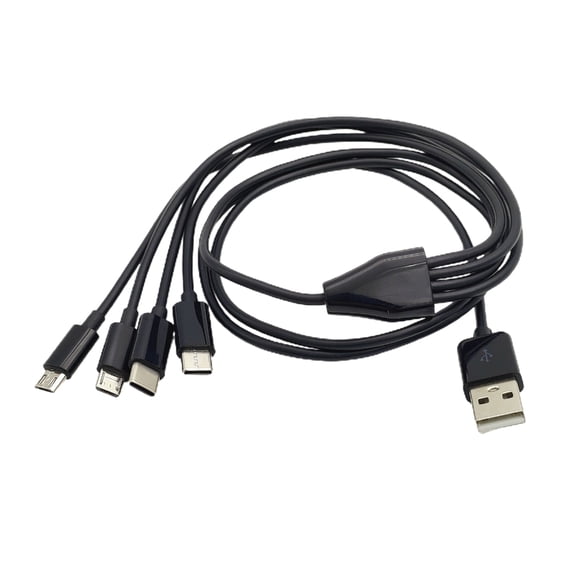 Tizuqe Multi Charging Cable Multi USB Cable USB to USB C Micro USB OD 3.0MM PVC Wires