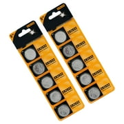 Tizuqe 5/10Pcs CR2032 Lithium Button Cell Batteries 3V High Energy Density for Various Devices