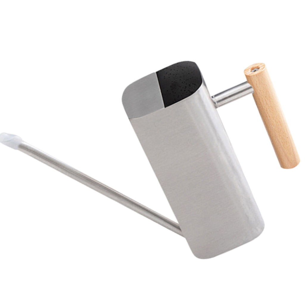 Tizuqe 500/800ml Watering Can for Easy Refilling and Comfortable Handling Wood Handle
