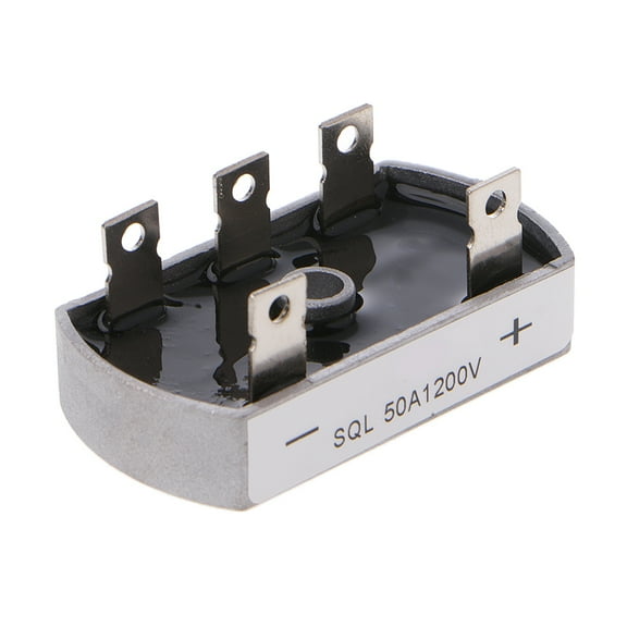 Tizuqe 50A 1200V Aluminum Metal for Case 3 Phase Diode Bridge Rectifier 50Amp SQL50A Mo