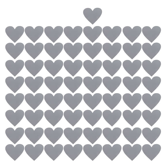 Tizuqe 50Pcs Heart Scratch Off Sticker Scratch Off Heart Sticker,Scratch Off Labels