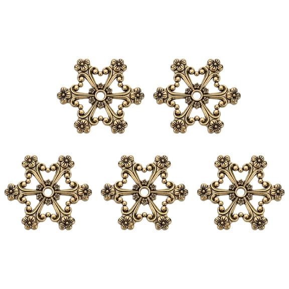 Tizuqe 5Pcs Antique Embroidery Thread Winders Metal Embroidery Floss Bobbin for Sewing