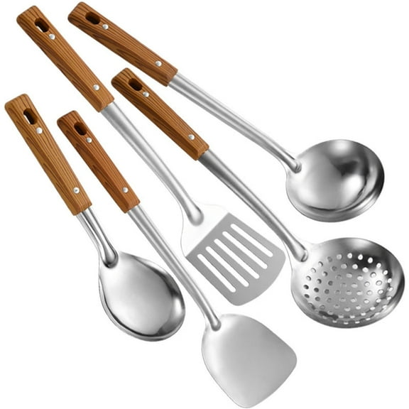 Tizuqe 5Pcs Cooking Utensils set Kitchen Soup Ladles Cooking Tool Kitchen Utensils