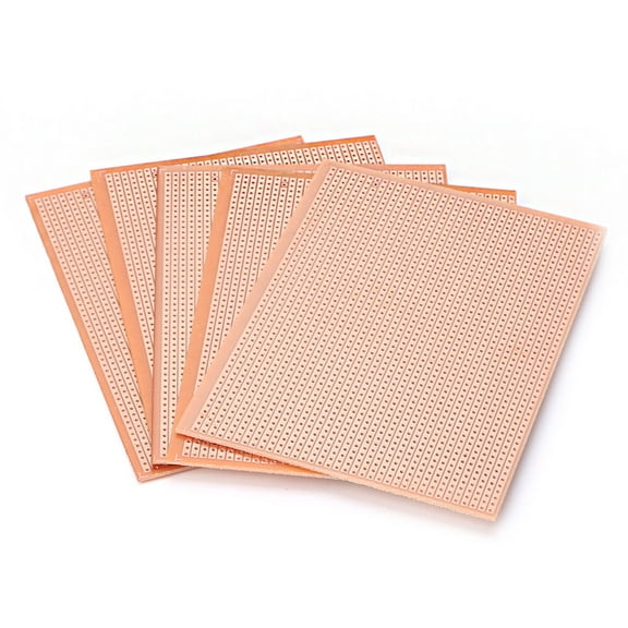 Tizuqe 5pcs Universal Bakelite Circuit Board DIY Prototype PCB Prototyping Track Plate
