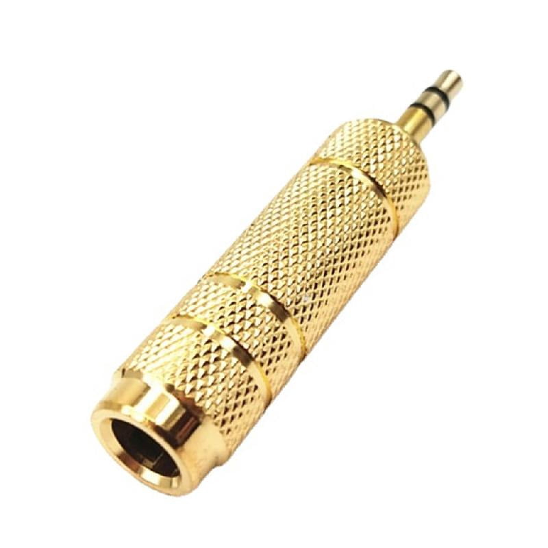 CablesOnline 3.5mm TS Male To F-Type Female Adapter – Metal Audio/Video Connector For FM Antennas & Coaxial Cables