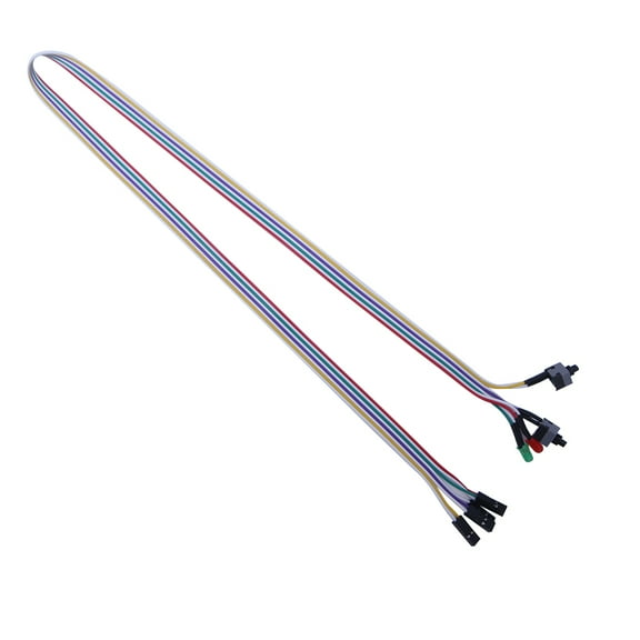 Tizuqe 65cm/25.6in PC for Case Atx Power Reset Switch Cable With HDD LED Light for Desk