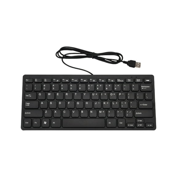 Tizuqe 72 Key USB Corded Computer Keyboard Mini and Quiet Keys For Office and Home