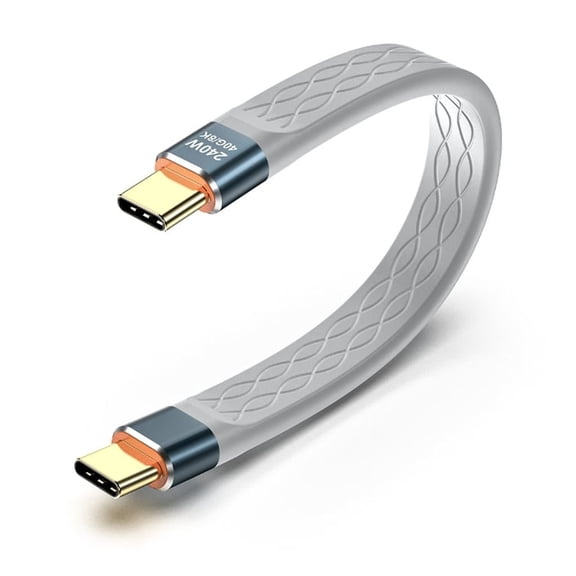 Tizuqe 8K@60Hz USB4 for Thunderbolt4 Cable, 240W Charging, 40Gbps Data Transfer Cable