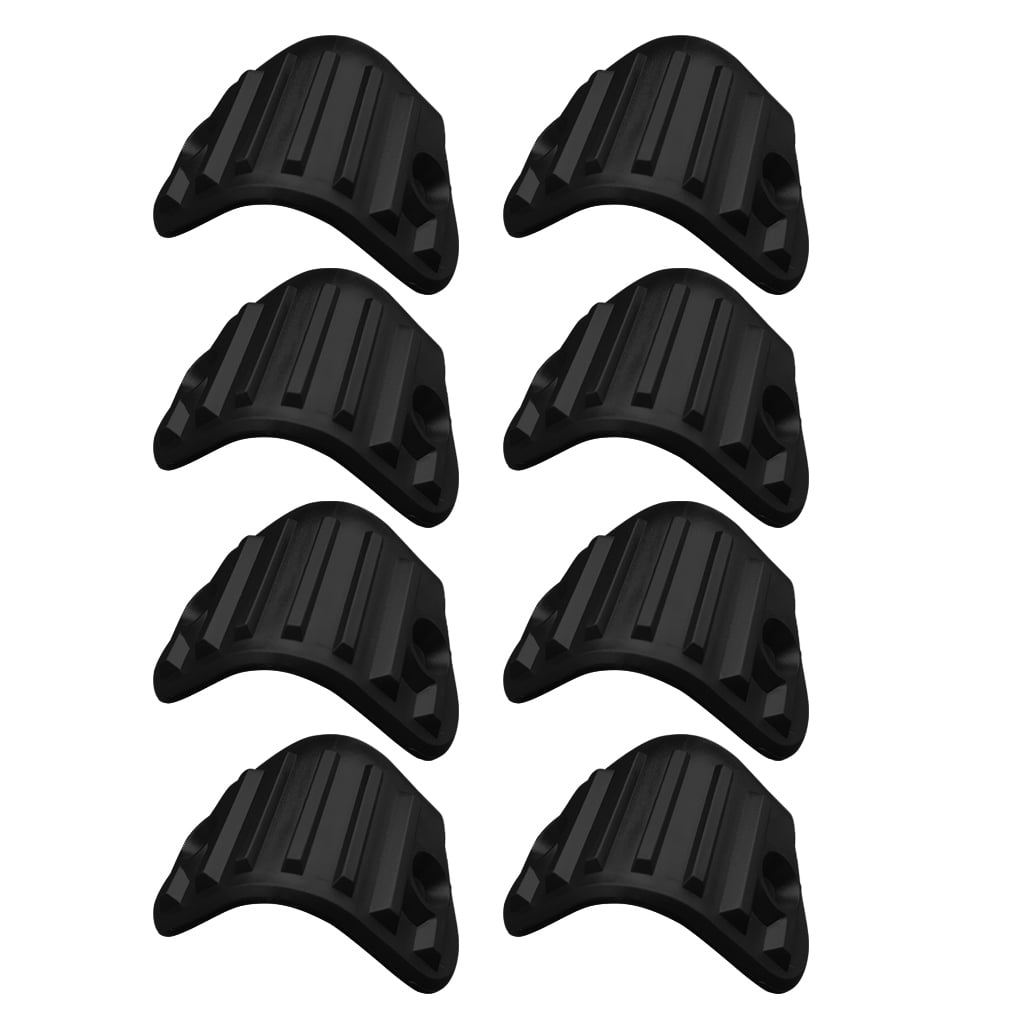 Tizuqe 8Pcs Black Plastic Guitar AMP Speaker Cabinet Corner Protector Recplacement Amplifier Rounded Right Angle Guard Wrap