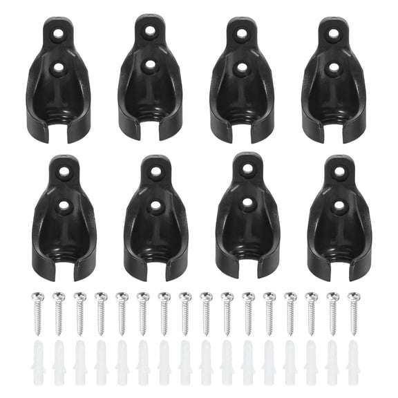 Tizuqe 8Pcs Plastic Bungee Receiver Brackets for Blinds Installation