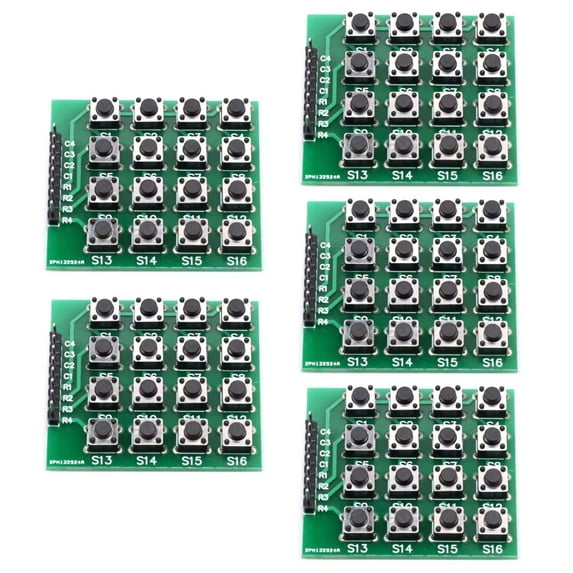 Tizuqe User Input 16KeyMatrix Keypad Module 8Pin For Raspberry Project Seamlessly Integration for Electronics Hobbyists