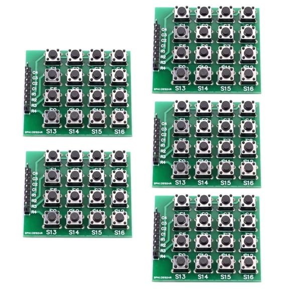 Tizuqe User Input 16KeyMatrix Keypad Module 8Pin For Raspberry Project Seamlessly Integration for Electronics Hobbyists