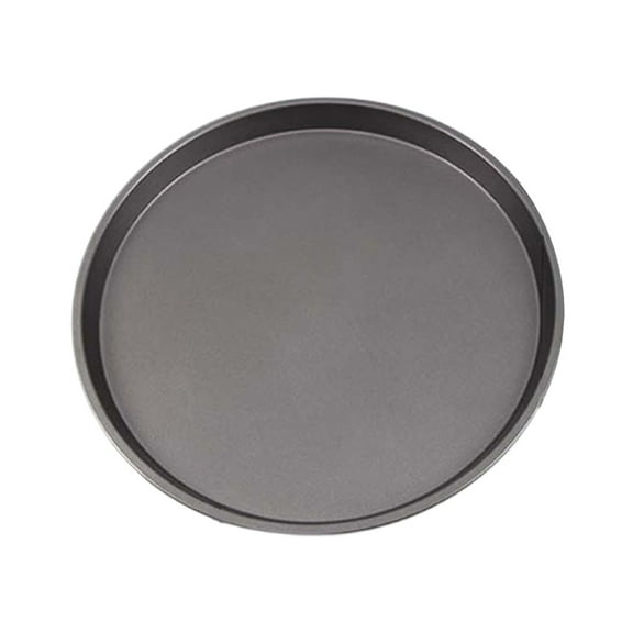 Tizuqe 9/10/11/12-Inch Pizza Pan Baking Tray Carbon Steel Baking Tins Easy to Use Gift