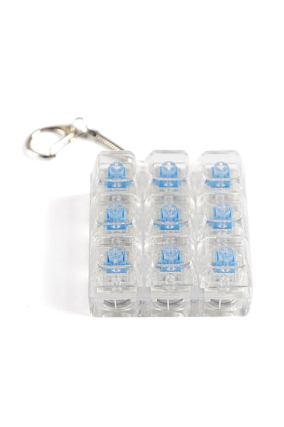 9 Key Keyboard Clicks Toy Keychain Multifunctional Stress Relief Keycaps
