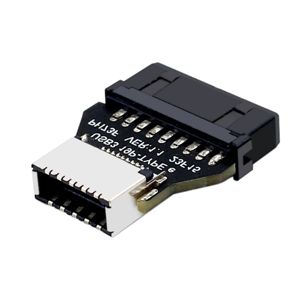 Tizuqe 90 Degree USB3.0 19Pin To USB 3.2 Type C 20Pin Connector For ...