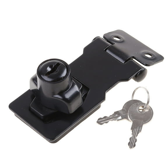 Tizuqe Keyed Hasp Locks Twist Knob Keyed Locking Hasp Safety Packlock Clasp Hasp Lock
