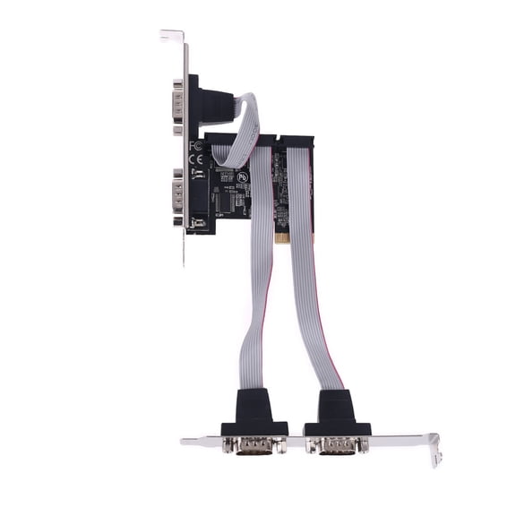 Tizuqe 99100 Chipset PCIe 4 Ports Serial Add on Card Multi RS232 DB9 COM Expansion Riser Adapter Converter TXB077
