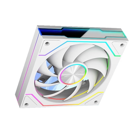 Tizuqe ARGB LED 120mm 5V 3Pin PC Fan with Infinitys Mirror Effect, Quiet High Airflows for CPU Coolers and Case