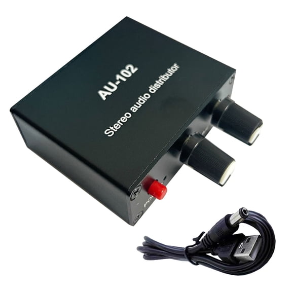 Tizuqe auditory Distribution Device 1 In 2 Out Headphone Amplifier Sound Signal Distributor Enhances Home Entertainment