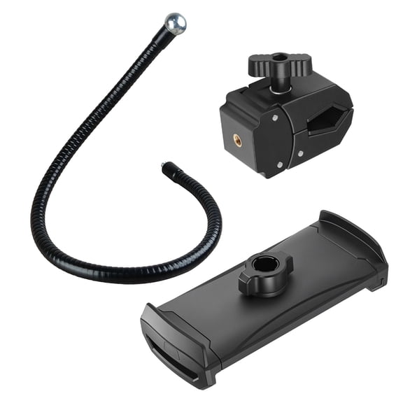 Tizuqe Adjustable Phone Tablets Mount Flexible Goosenecks 20-50cm Poles Heavy Duty Clamping System