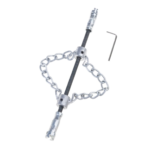 Tizuqe Adjustable Plumbing Cleaner Chain Flexible Metal Shaft Design For Removing Grease Root And Stubborn Blockages In Pipe
