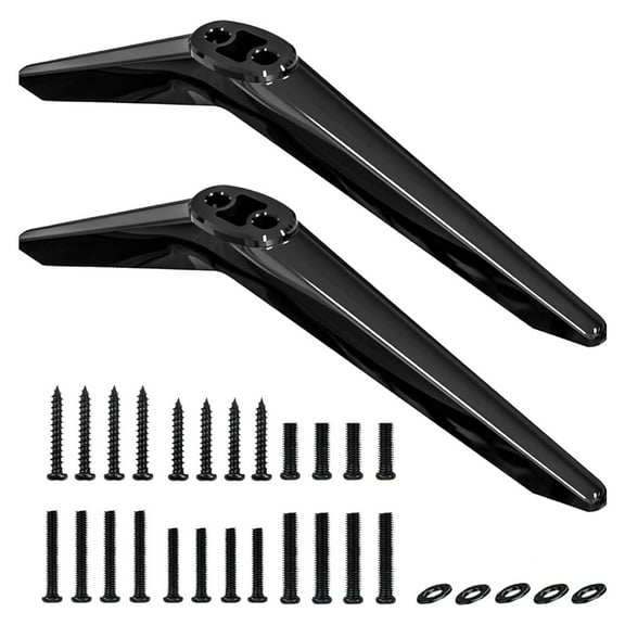 Tizuqe Adjustable Television Base Support Legs For 28 65 Inch Screens Includes Complete Mounting Hardware ABS Construction Supports 80 Lbs
