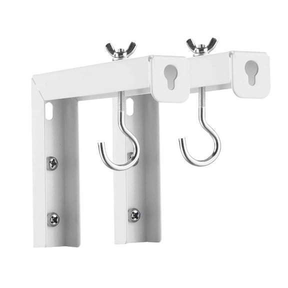 Tizuqe Adjustable Wall Mount Bracket for Projector Screen with Hooks 20kg Capacity
