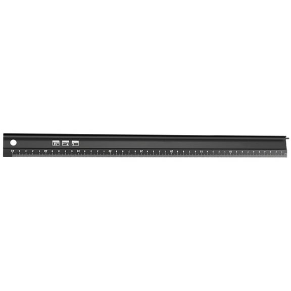 Tizuqe Aluminum Ruler with Protective Edges Essential Hand Aluminum Ruler with Safe Features for Accurate Measuring & Cutting