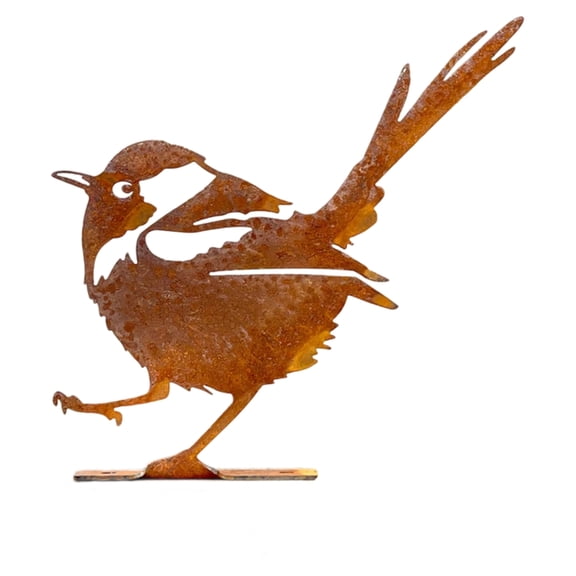 Tizuqe Antique Iron Bird Sculpture Weather Resistant Garden Statue For Outdoor
