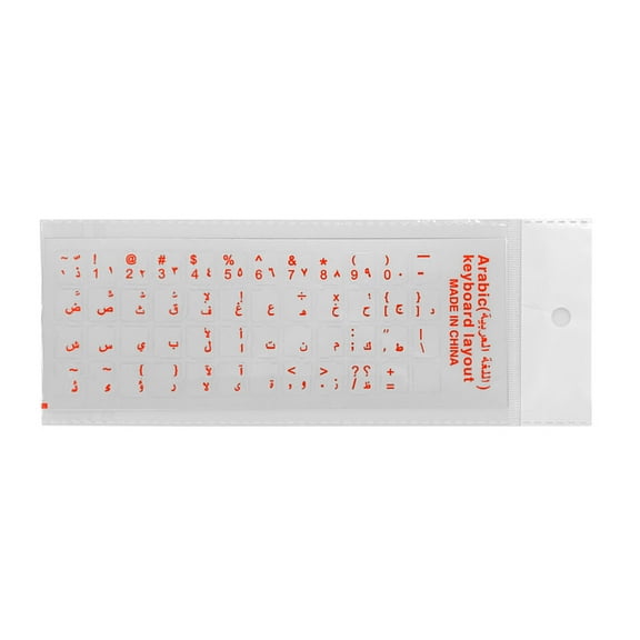 Tizuqe Arabic Keyboards Stickers PVC Keyboards Sticker Letters Clear for PC