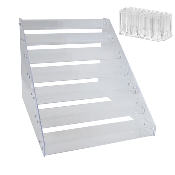Tizuqe Art Paint Storage Display 7 Layer Rack Holds Various Bottles and Brushes