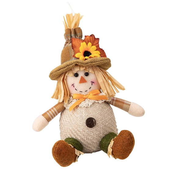Tizuqe Artistic Straw Scarecrows Sphere Accent for Thanksgiving Celebration and Gifting