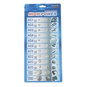 Tizuqe Battery Set for Watch Clock Mixed Button Coin Cell Battery CR2016 CR2025 CR2032