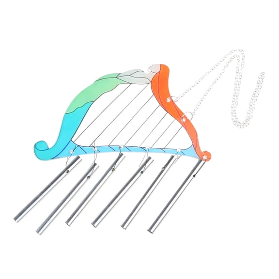 Tizuqe Beauty Girl Harp Multi-Tubes Wind Chimes for Outside Decoration Tuned Elegant