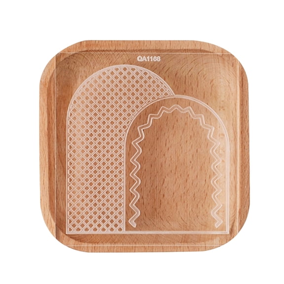 Tizuqe Birthday Plastic Leaf Round Molds Chocolate Candy Mold for Diy Dessert Cookie Mold Kitchen Cupcake Decor Baking Tool