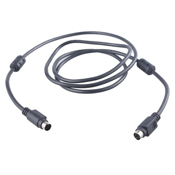 Tizuqe Black Shielded PS/2 Cable Shielded 6Pin Male to Male Cord Mouse Keyboard Cable