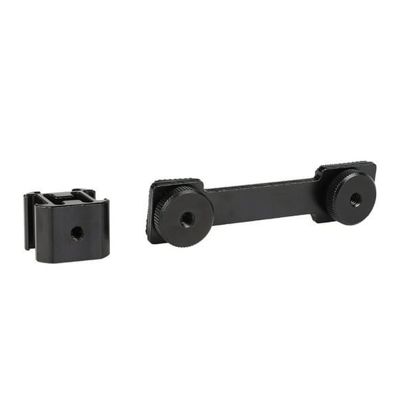 Tizuqe Three Headed Hot Shoe Mount Bracket Holder Stand for Camera Accessories